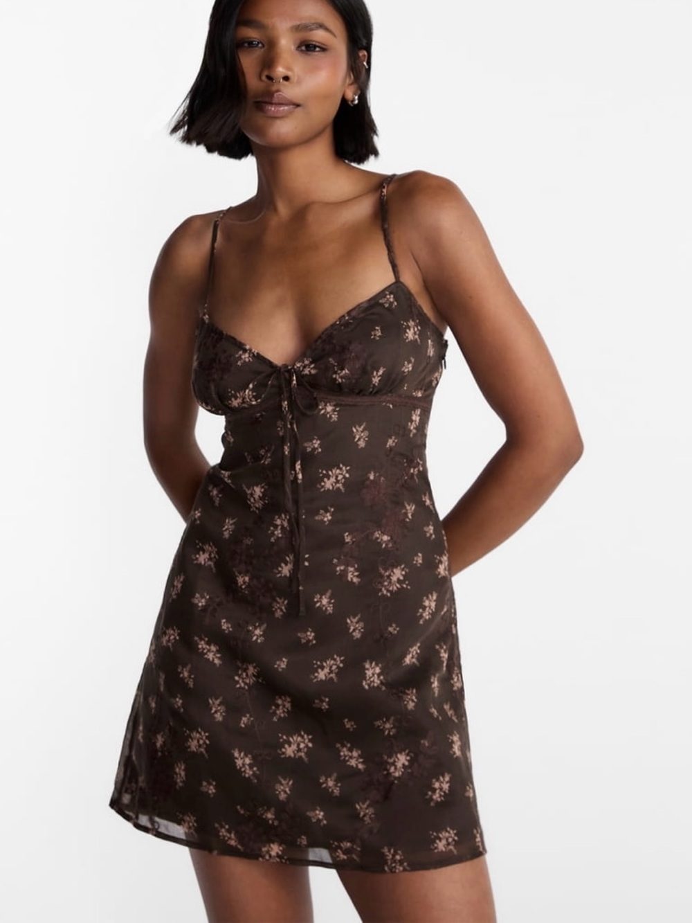 No Boundaries Women's Embroidered Organza Mini Dress Size Small NWT